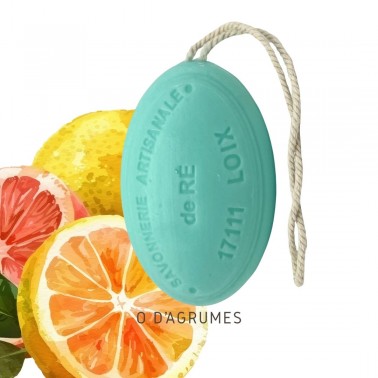 savon parfumé o d'agrume cordelette