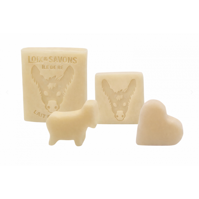 Savon artisanal à barbe au lait d'ânesse de l'île de Ré - sans huile de palme - professionnelle