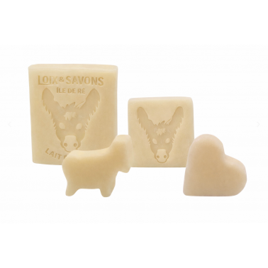 Savon artisanal à barbe au lait d'ânesse de l'île de Ré - sans huile de palme - professionnelle